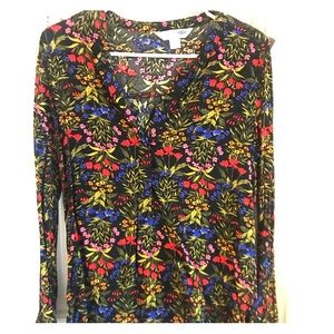Long Sleeve Floral Blouse